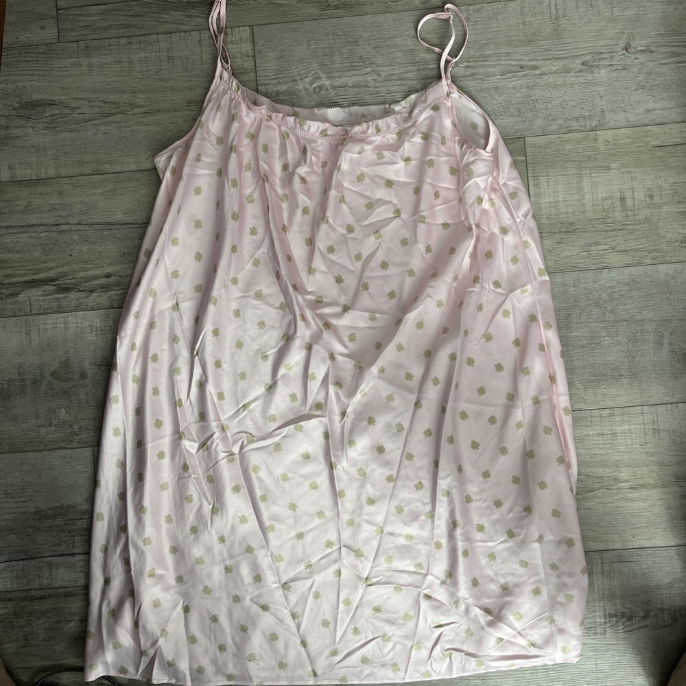 Y2K Victoria's Secret Pink Satin Slip‎ Nightgown Size XL